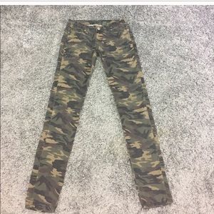 Sexy VIP camo jeans pants 3/4 army camouflage